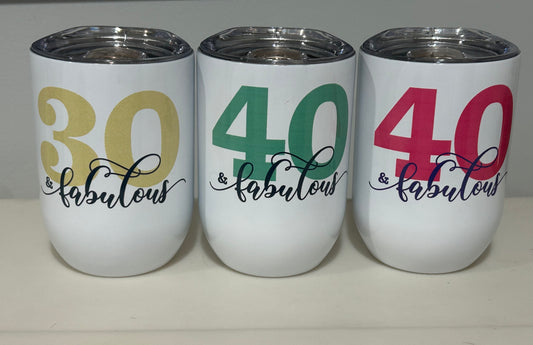 Birthday Wine Tumbler