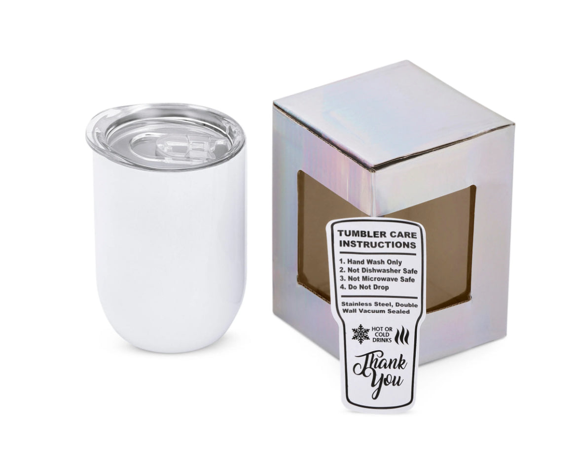 Beaching Not Teaching Wine Tumbler