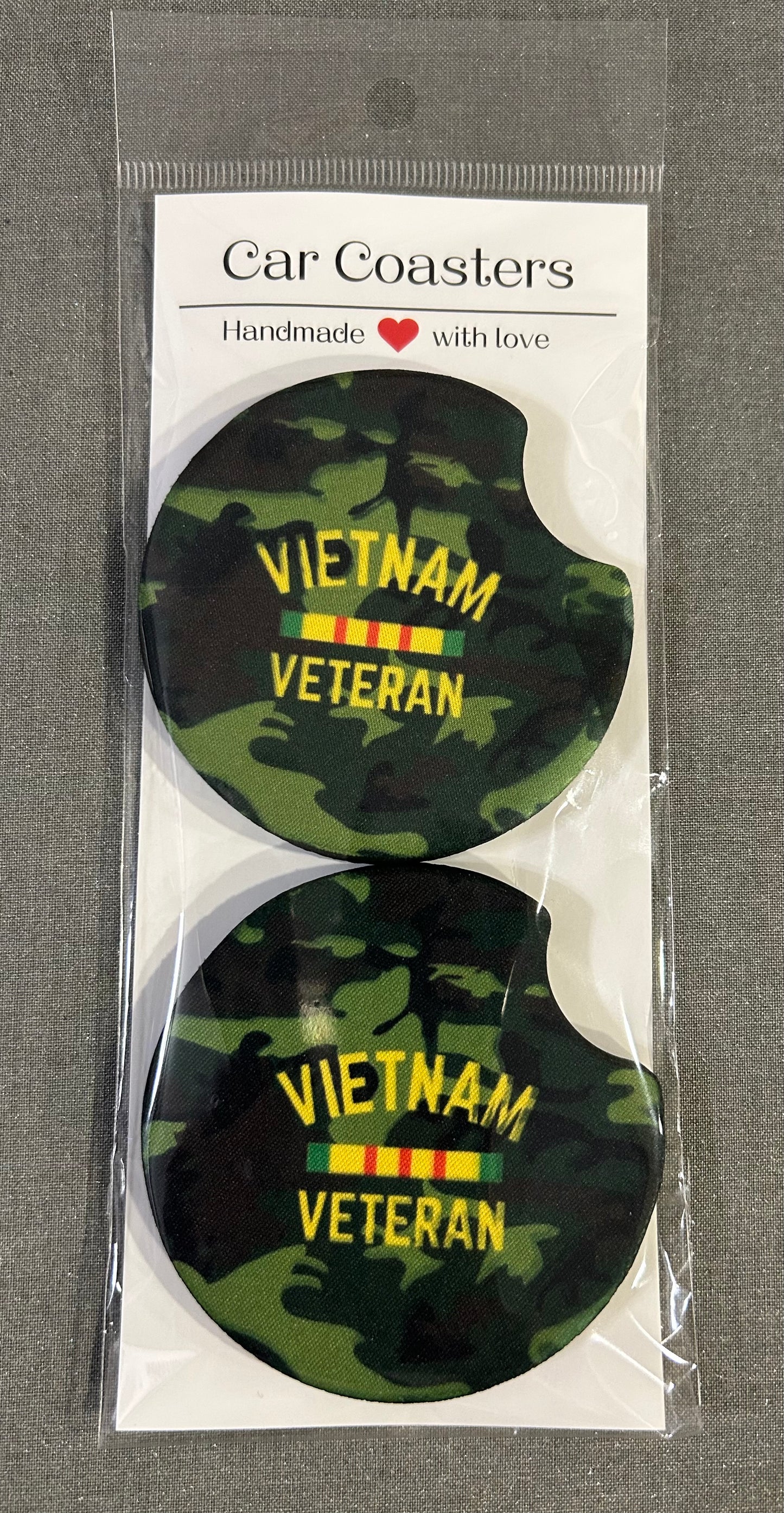 Vietnam Veteran Car Coasters