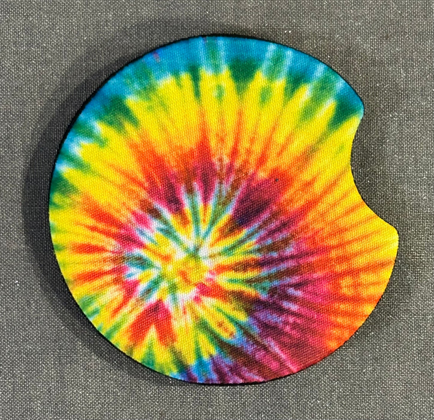Tie Dye Rainbow Car Coasters
