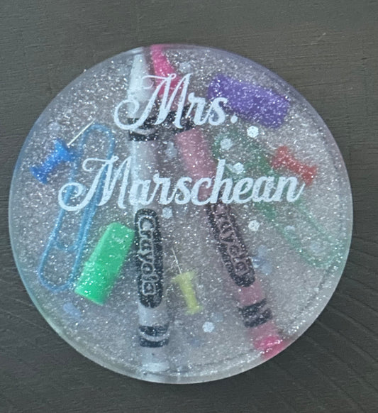Personalized Teacher Coasters