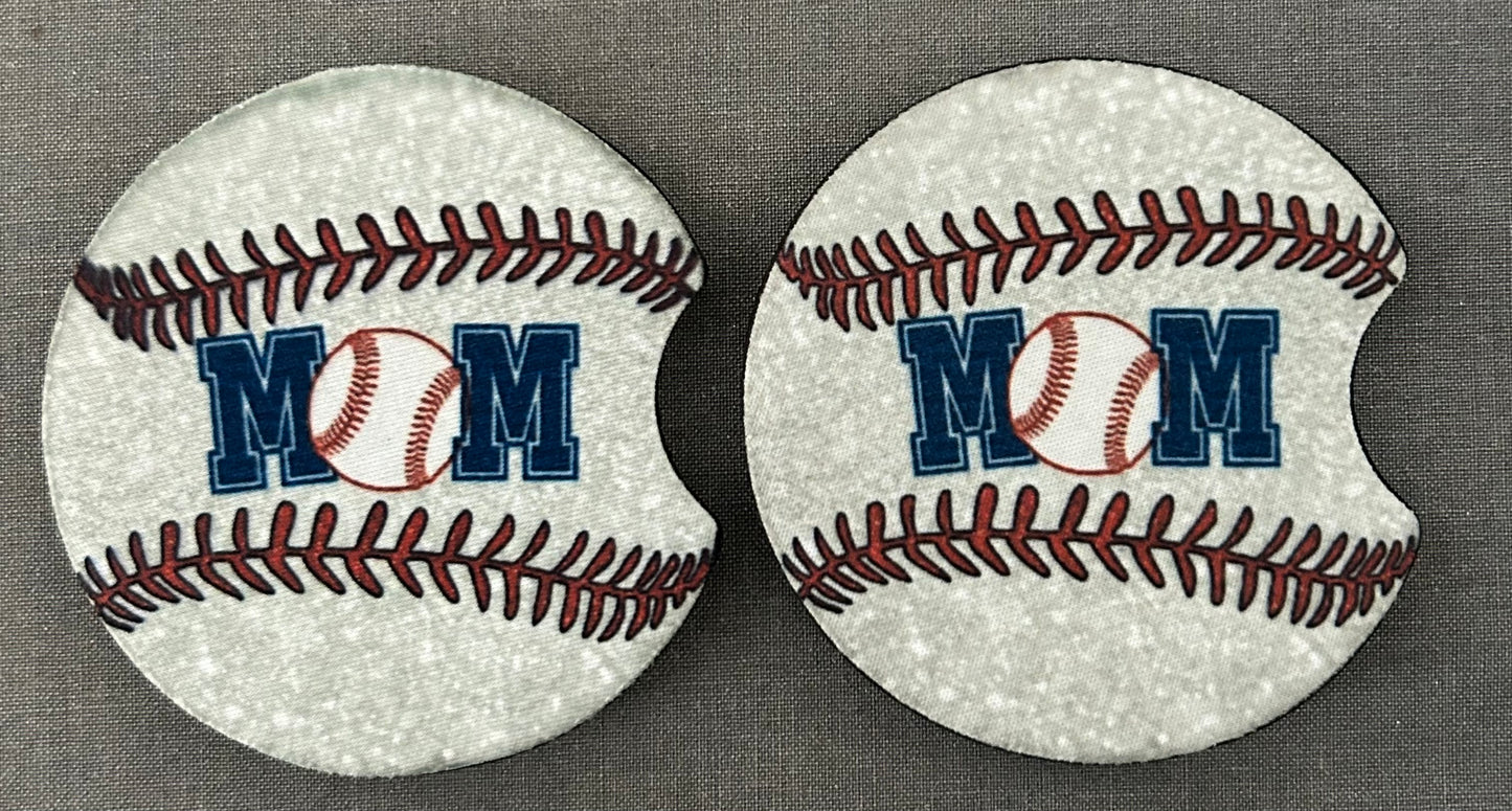 Baseball Mom Car Coasters