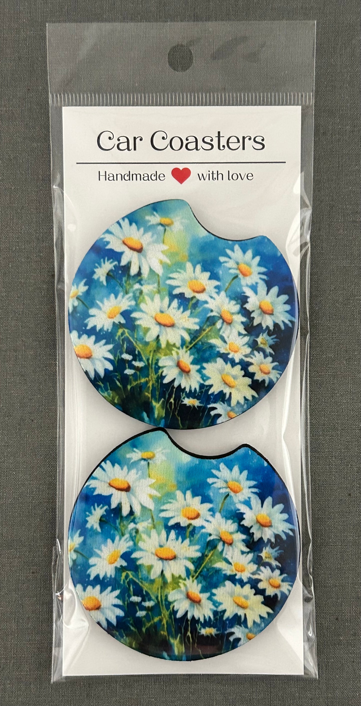 Daisy Car Coasters