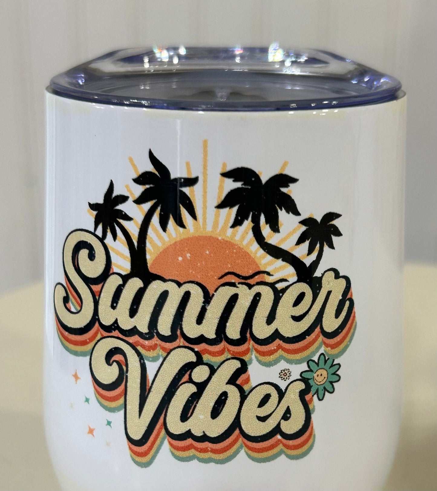 Summer Vibes Wine Tumbler