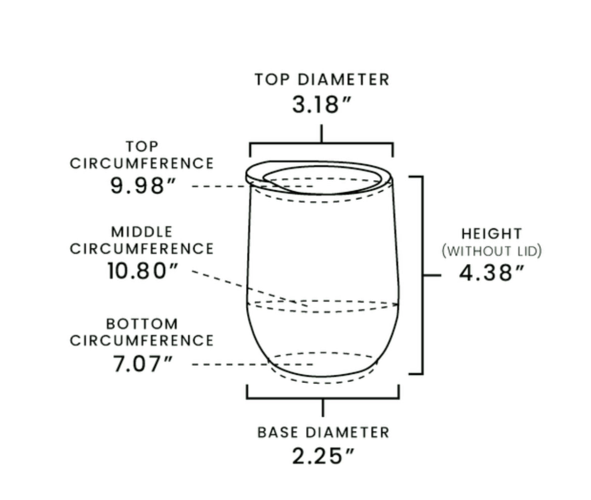 Beaching Not Teaching Wine Tumbler