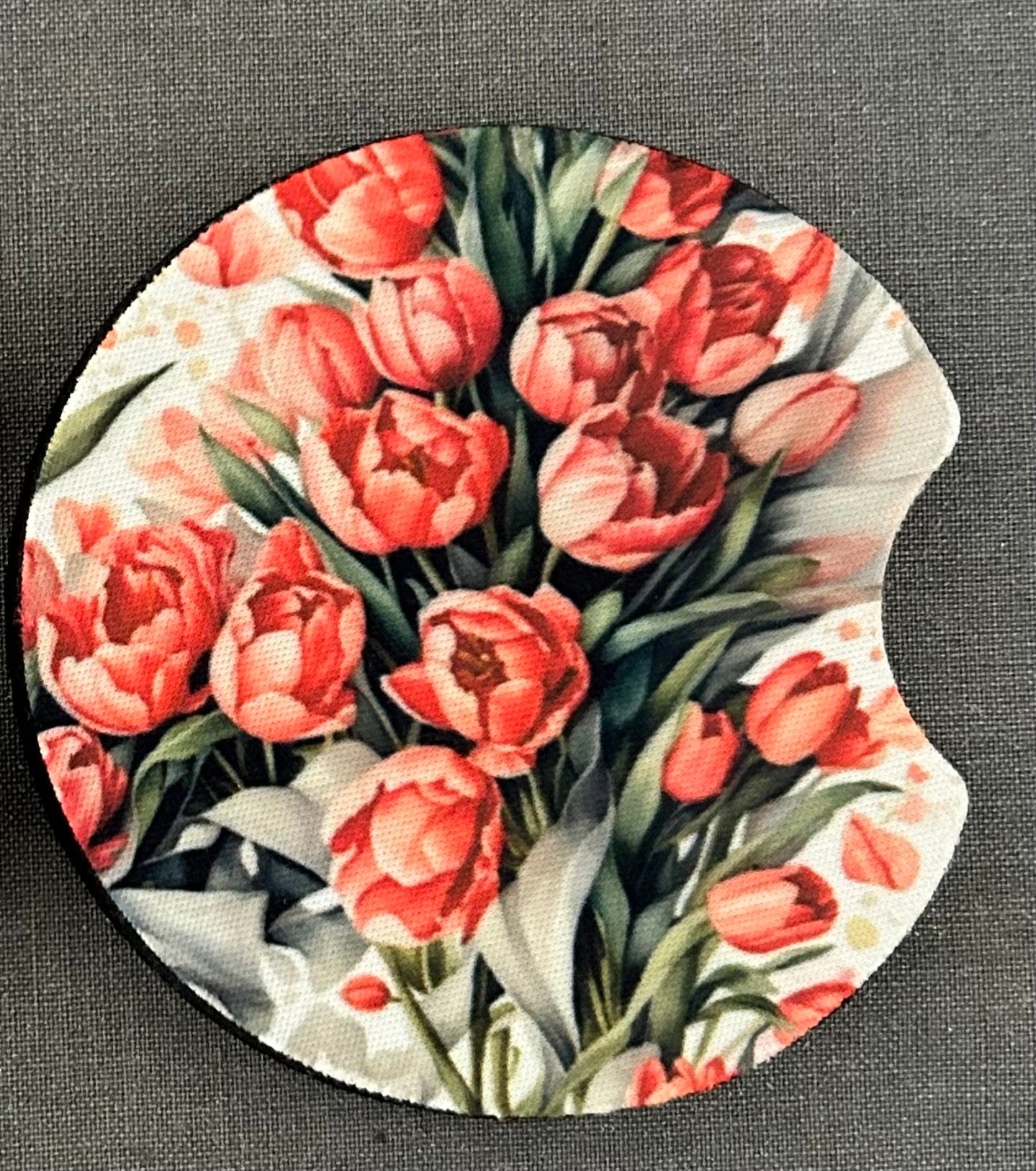 Tulip Bouquet Car Coasters