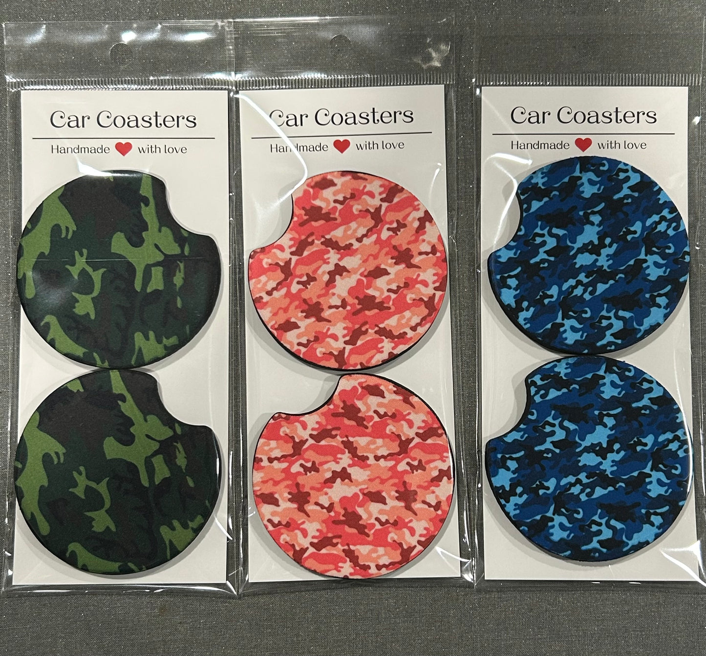 Camo Car Coasters