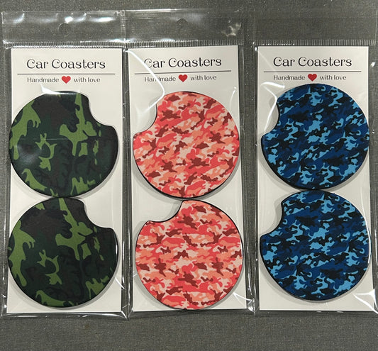 Camo Car Coasters